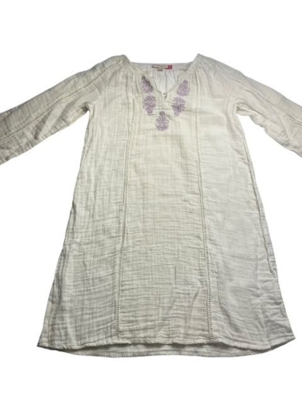 Pink Chicken Gauzy Embroidered Swim Cover Up Size 14 Years